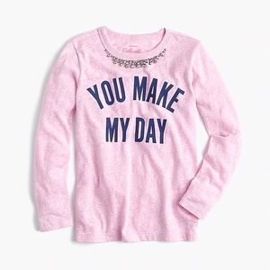 Crewcuts long sleeve tee shirt with stones